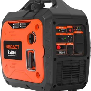 2400W Lightweight Portable Inverter Generator | Eco-Mode, CO Protection, Ultra-Quiet | Perfect for Home, Camping, RV, Ta
