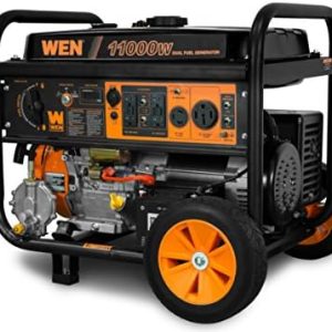 WEN 11,000-Watt Dual Fuel Portable Generator for Home & Outdoor Use | Electric Start & Wheel Kit | Reliable Power Supply